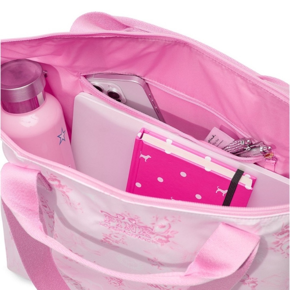 NWT LoveShackFancy VS Pink Tote Bag Limited Edition - Picture 3 of 8